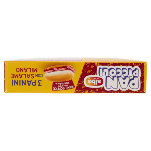 alba Tramezzini Pan Piccoli Panini con Salame Milano 3 x 50 g