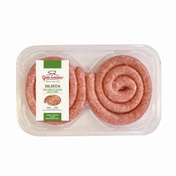 Salsiccia Di Suino Filiera Gran Lucano, Sale E Pepe Gr.360