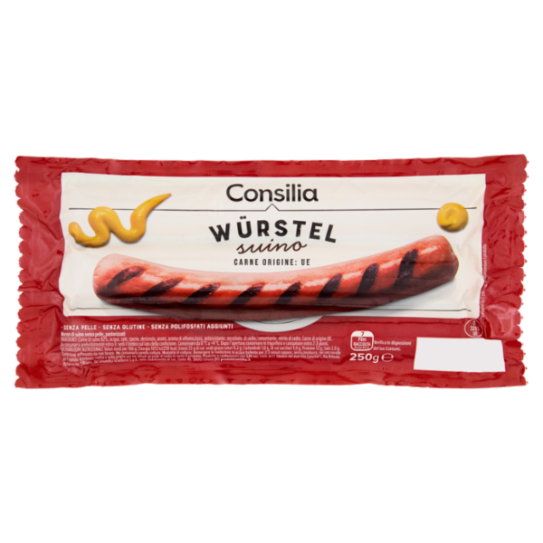 Consilia 3 Wurstel di Puro Suino 250 g