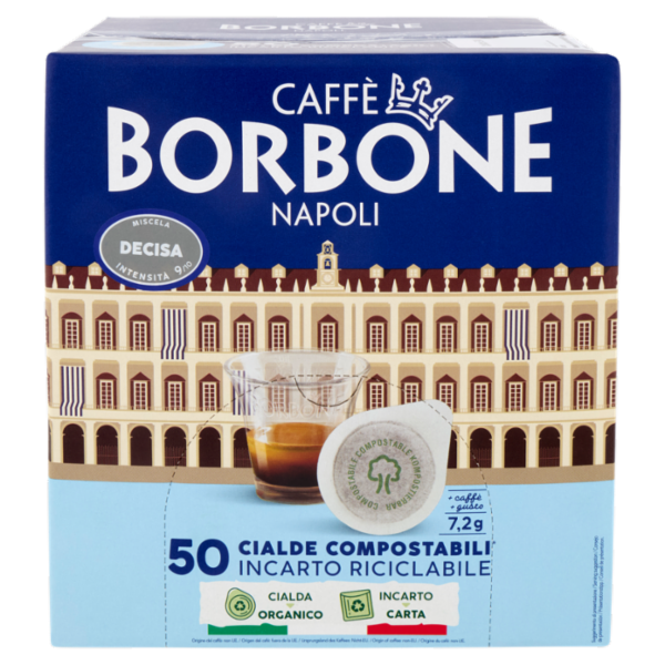 Caffè Borbone Miscela Decisa Cialde Compostabili* 50 x 7,2 g