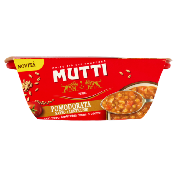 Mutti Pomodorata Farro e Lenticchie con farro, lenticchie rosse e carote 310 g