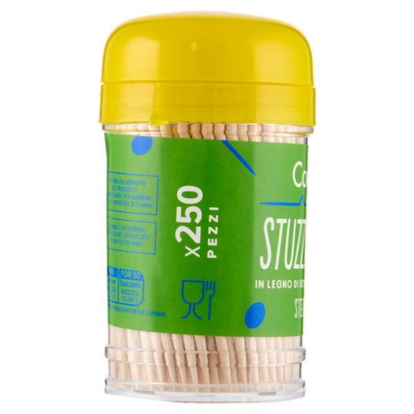 Consilia Stuzzicadenti Doppia Punta in Betulla Sterilizzati 250 pezzi