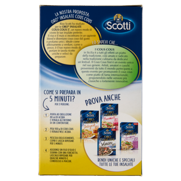 Riso Scotti Oro Insalate Cous Cous di mais e riso 5' 800 g