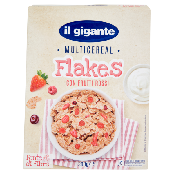 IL GIGANTE Multicereal Flakes con Frutti Rossi 300 g