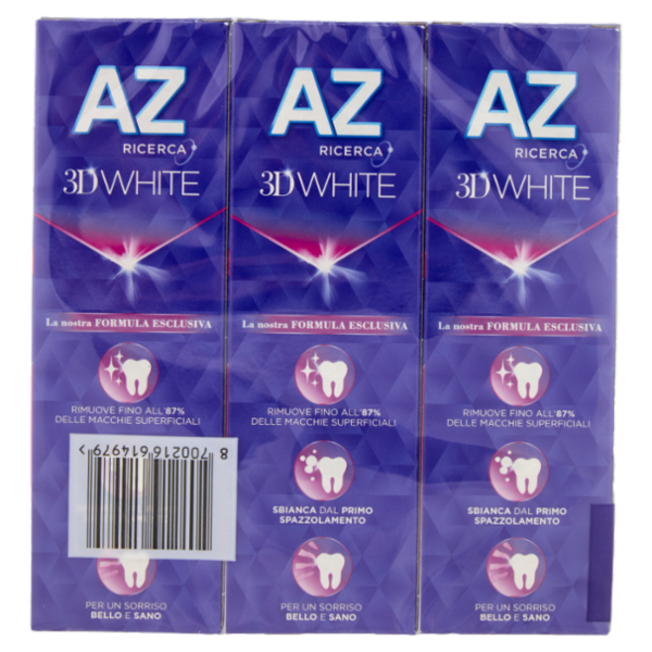 AZ Ricerca Dentifricio 3D White Ultra White 3 x 65 ml
