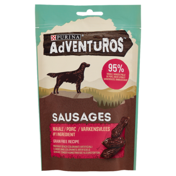 PURINA ADVENTUROS Sausages Maiale, Manzo e Pollo 70 g