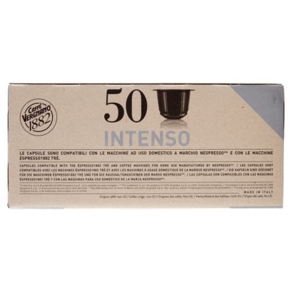 Caffè Vergnano 1882 Intenso Capsule 50 x 5 g