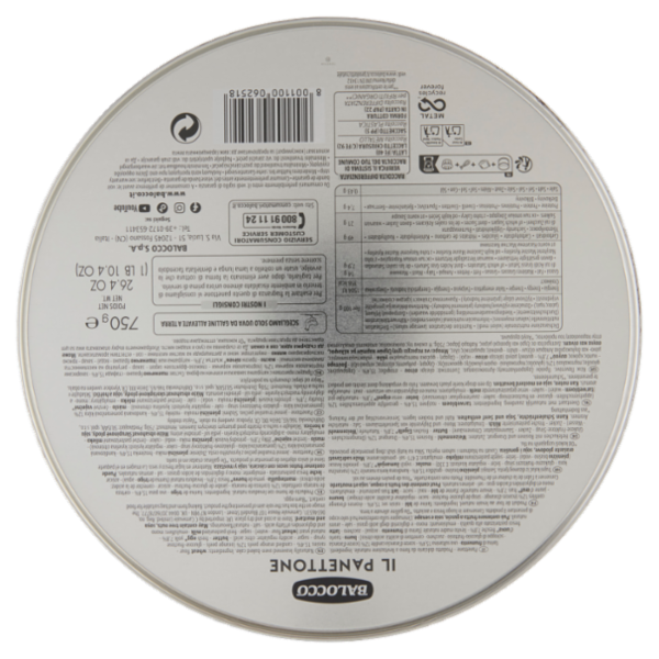 Balocco il Panettone Ricetta Classica 750 g