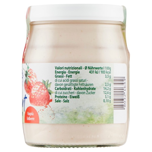Sterzing Vipiteno bio yogurt da latte fieno fragola 150 g