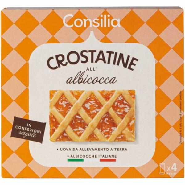 Consilia Crostatine Albicocca 4 Pezzi 200g