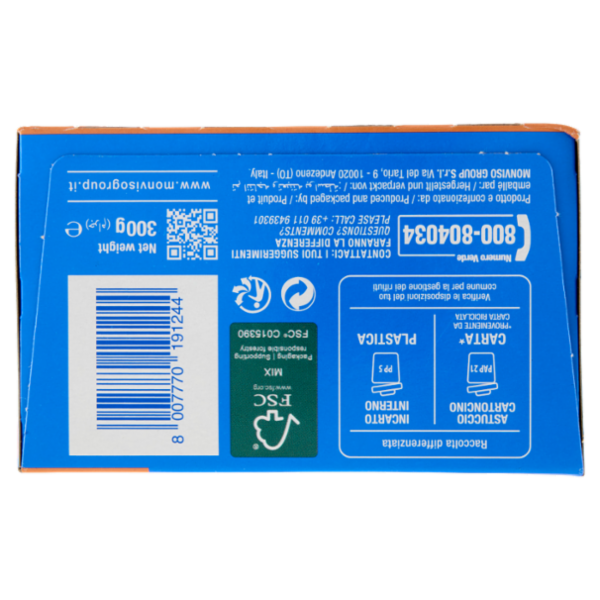 Monviso ègusto Fette Biscottate Albicocca e Avena 300 g