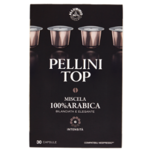 Pellini Top Miscela 100% Arabica Compatibili Nespresso* 30 Capsule 165 g
