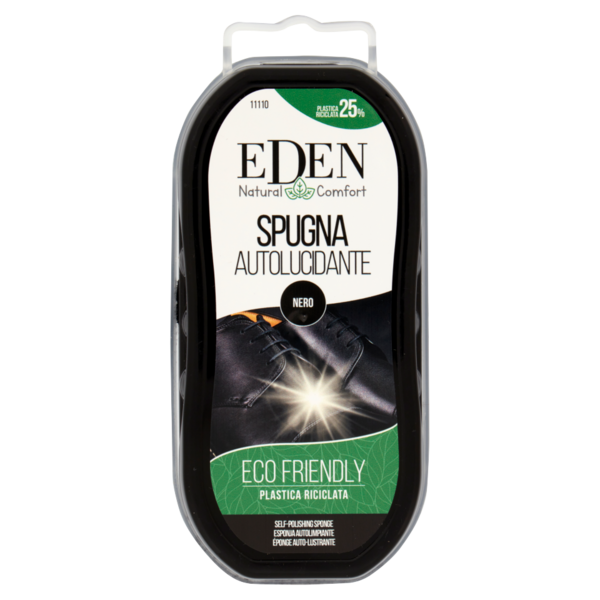 Eden Natural Comfort Spugna Autolucidante Nero