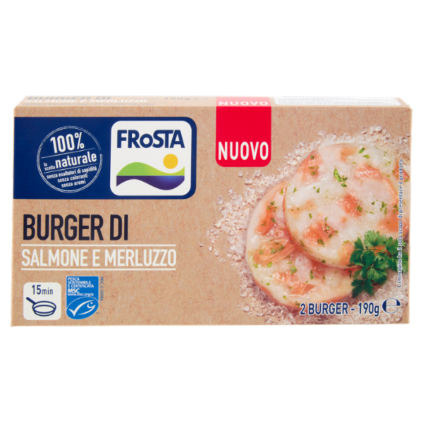 FRoSTA Burger di Salmone e Merluzzo 190 g