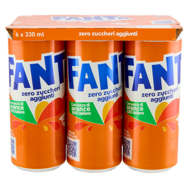 Fanta Zero Orange Can 6 x 33 cl