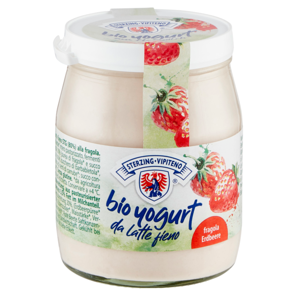 Sterzing Vipiteno bio yogurt da latte fieno fragola 150 g
