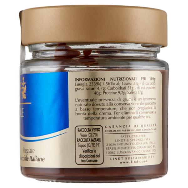 Lindt Crema spalmabile Nocciole Cioccolato al latte 200 g