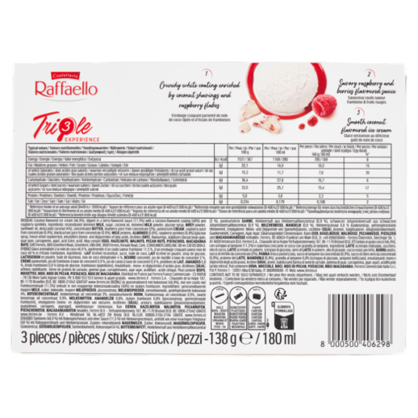 Raffaello Triple Experience Raspberry 3 x 46 g