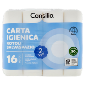 Consilia Carta Igienica 2 Veli Salvaspazio 16 Rotoli