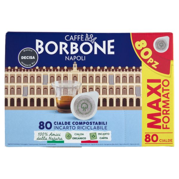 Caffè Borbone Miscela Decisa Cialde Compostabili 80 x 7,2 g