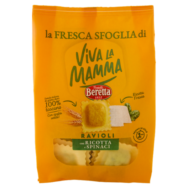 Viva la Mamma la Fresca Sfoglia di Ravioli con Ricotta e Spinaci 250 g