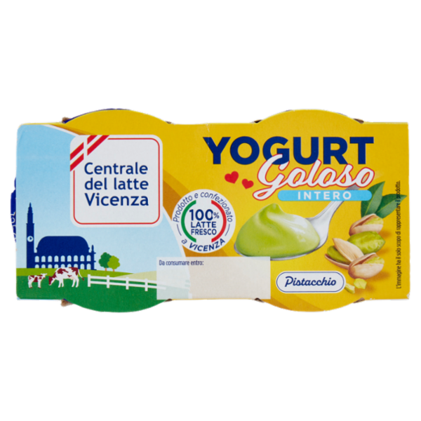 Centrale del latte Vicenza Yogurt Goloso Intero Pistacchio 2 x 125 g