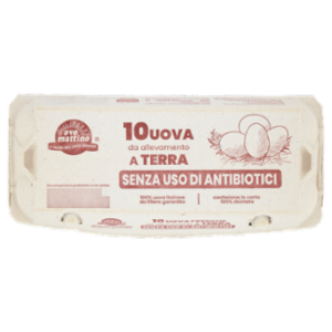 Ovo Mattino 10 Uova Da Allevamento a Terra Senza Uso Di Antibiotici 530 g