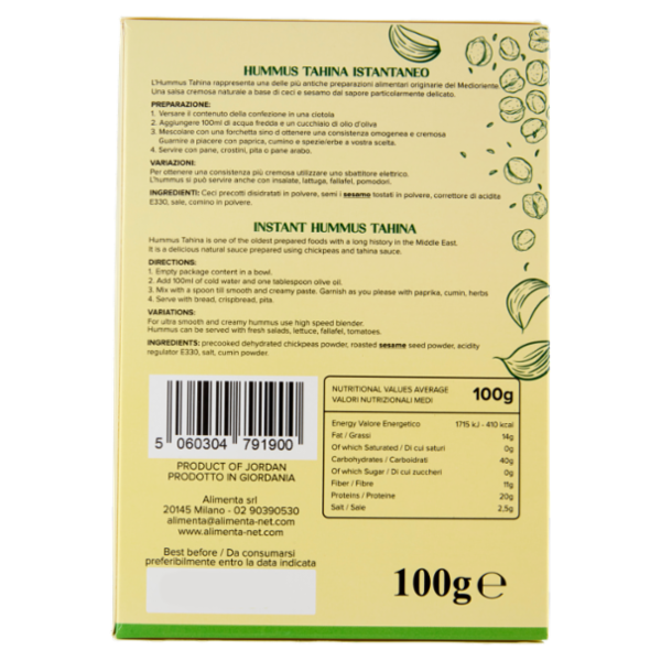 Luxor Hummus Tahina Istantaneo 100 g