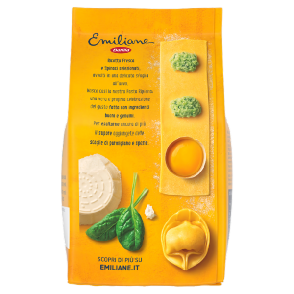 Barilla Emiliane Tortelloni Pasta all'Uovo ripiena con Ricotta e Spinaci 250 g