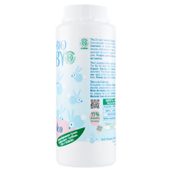 Bio-Bio Baby Talco Arricchito con Calendula biologica 150 g