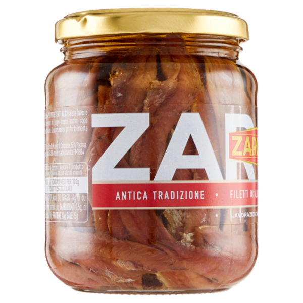 Zarotti Filetti di Alici Classici in Olio di Oliva 380 g
