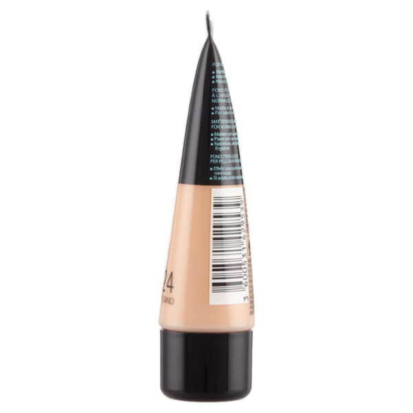 Maybelline New York Fondotinta Fit Me Matte&Poreless, Finish Opacizzante, 124 Soft Sand