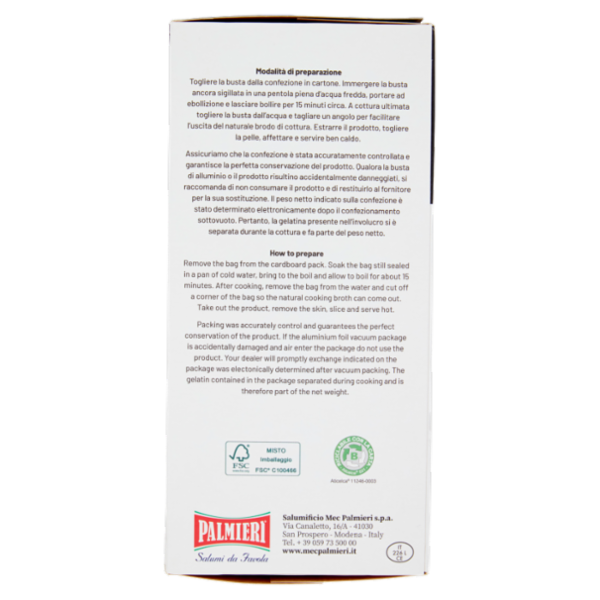 Palmieri Cotechino Cotto 250 g