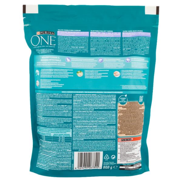 PURINA ONE Coat & Hairball Ricco in Pollo 800 g