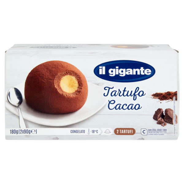 IL GIGANTE Tartufo Cacao 2 x 90 g