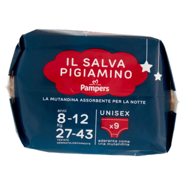 Pampers il Salva Pigiamino anni 8-12 Kg 27-43 Unisex 9 pz