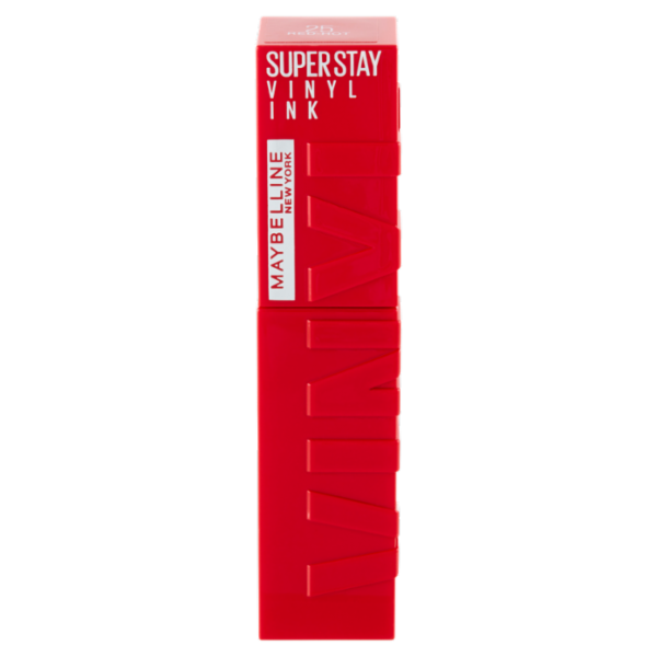 Maybelline New York SuperStay Vinyl Ink Rossetto Liquido a Lunga Tenuta, 25 Red-Hot