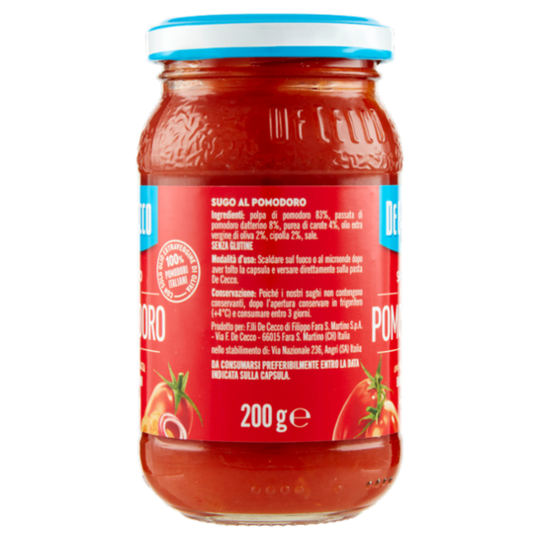 De Cecco Sugo al Pomodoro con Passata di Datterini 200 g