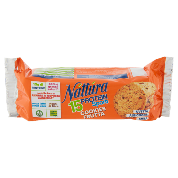 Náttúra 15 Protein Sport Cookies Frutta Uvetta Albicocca Mela 200 g