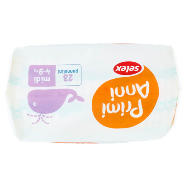 Selex Primi Anni Pannolini per Bambini Midi 4-9 kg 23 pezzi