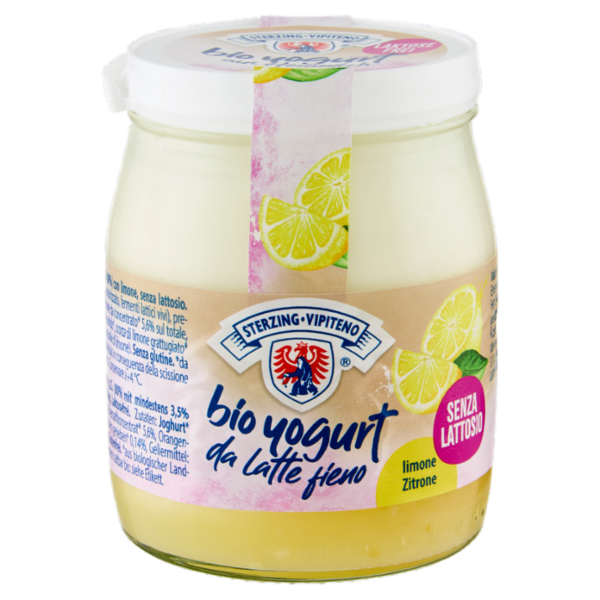 Sterzing Vipiteno bio yogurt da Latte fieno limone Senza Lattosio 150 g