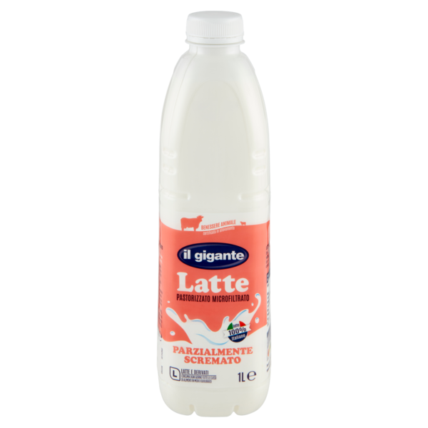 IL GIGANTE Latte Pastorizzato Microfiltrato Parzialmente Scremato 1 L