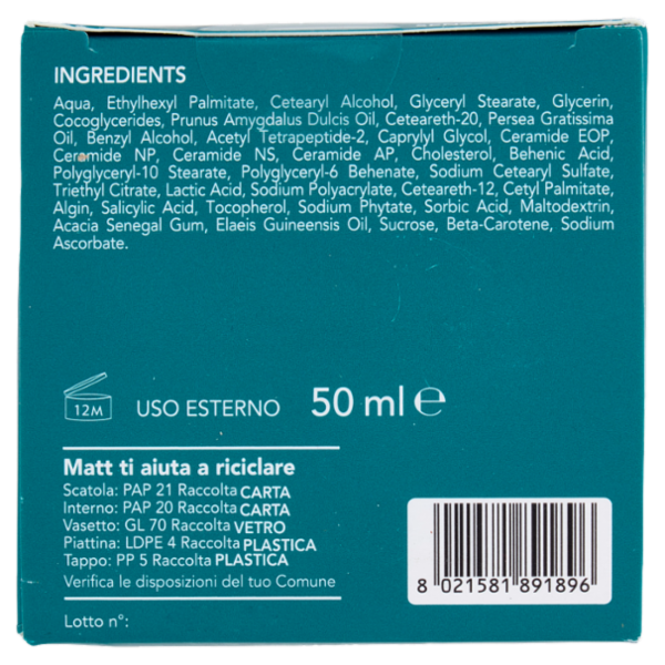 Matt Age Activ Anti Gravity Crema 24h Viso e Collo Peptide Bioattivo Ceramidi 50 ml