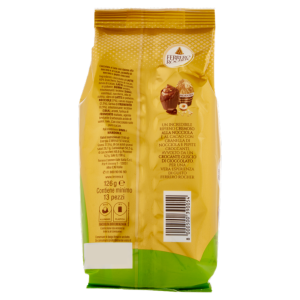 Ferrero Rocher Original Golden Eggs Ripieno Cremoso alla Nocciola 126 g