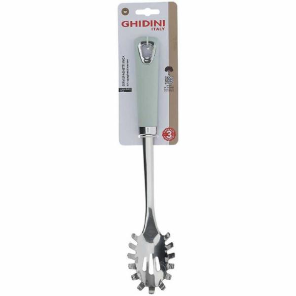 Ghidini Servispaghetti Inox Manico Verde Acqua