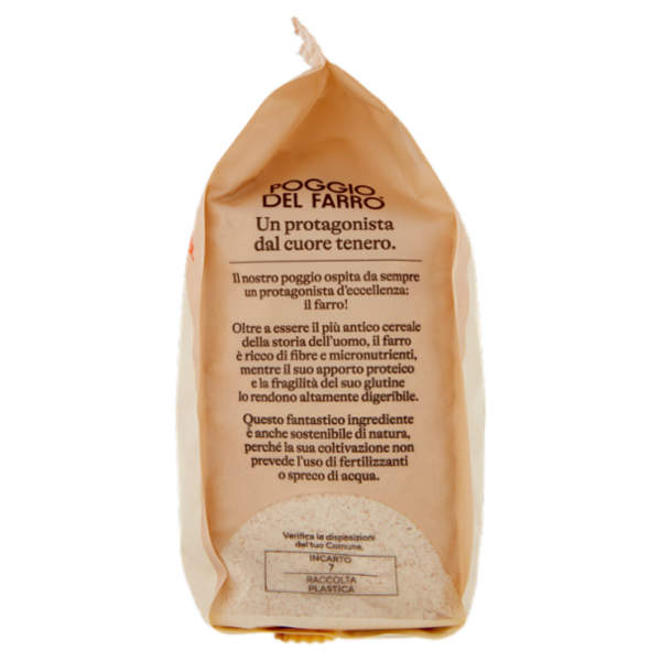 Poggio del Farro Farina di Farro Bio Integrale Ricca di Fibre 500 g