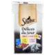 Sheba Délices du Jour in Salsa Cibo Umido Gatto con Pollo e Salmone 6 x 50 g