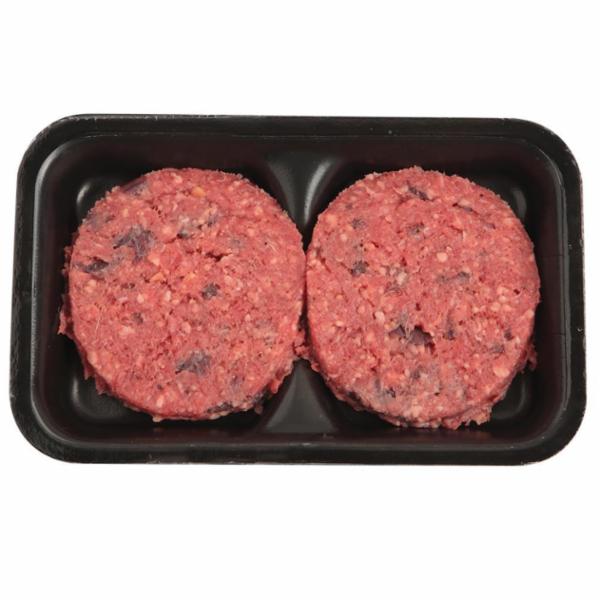 HAMBURGER : HAMBURGHIOTTO DI BOVINO ADULTO CON SCAMORZA E RADICCHIO G240