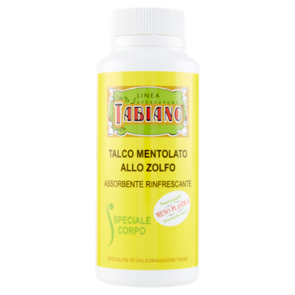 Pilogen Carezza Linea Supersapone Tabiano Talco Mentolato allo Zolfo 150 g