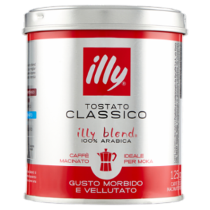 Illy Tostato Classico Caffè Macinato Ideale Per Moka 125 g